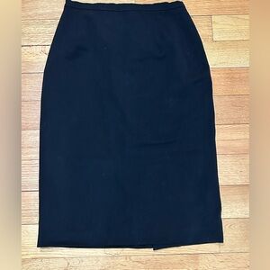 Max Mara Wool Plus Lycra Pencil Skirt Women’s Size 12 Black Made In Italy
